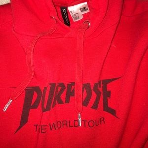 Justin Bieber ‘Purpose Tour’ Cropped Hoodie